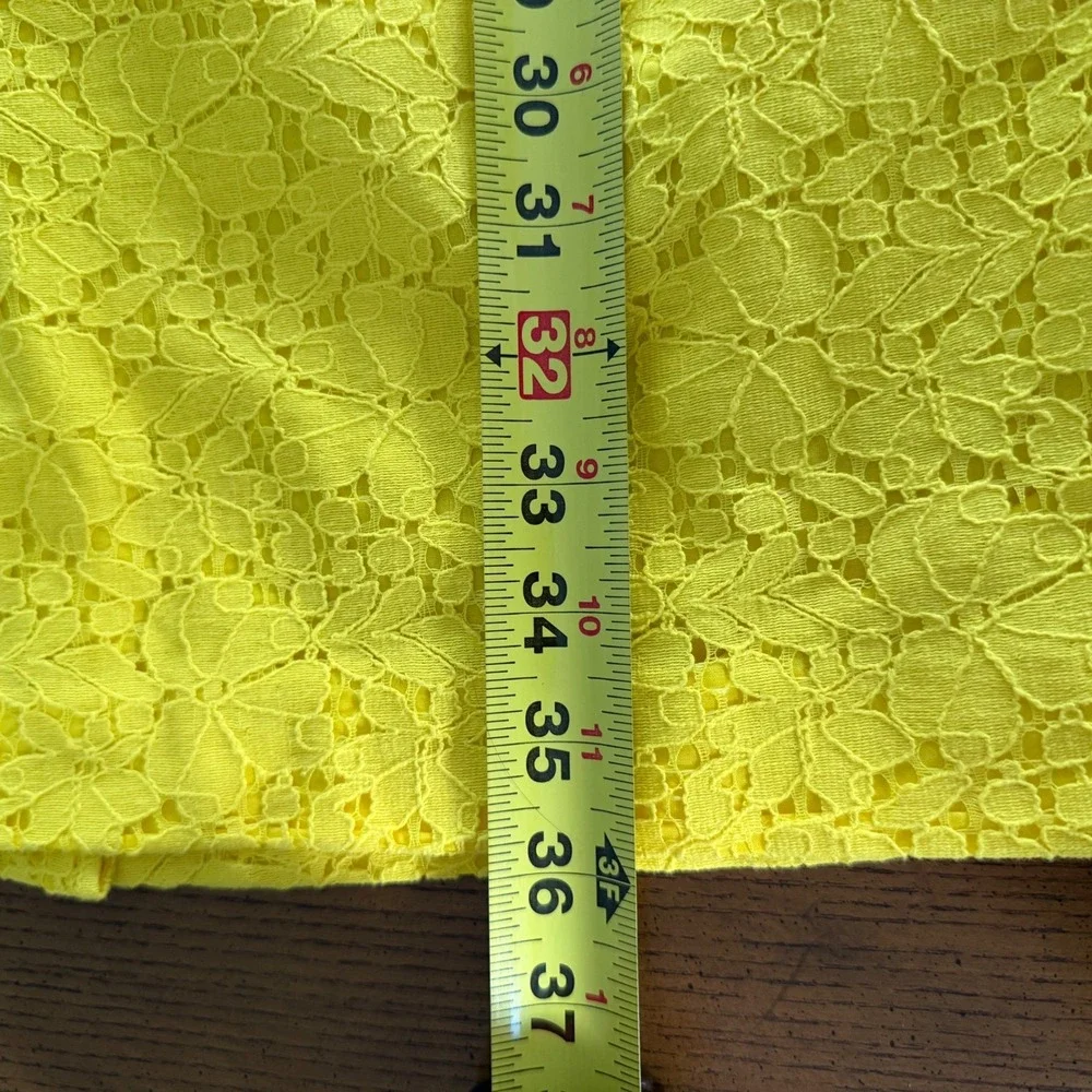 J. Crew Lucille Dress Yellow Floral‎ Lace Overlay Sleeveless Cotton Classic SZ 4